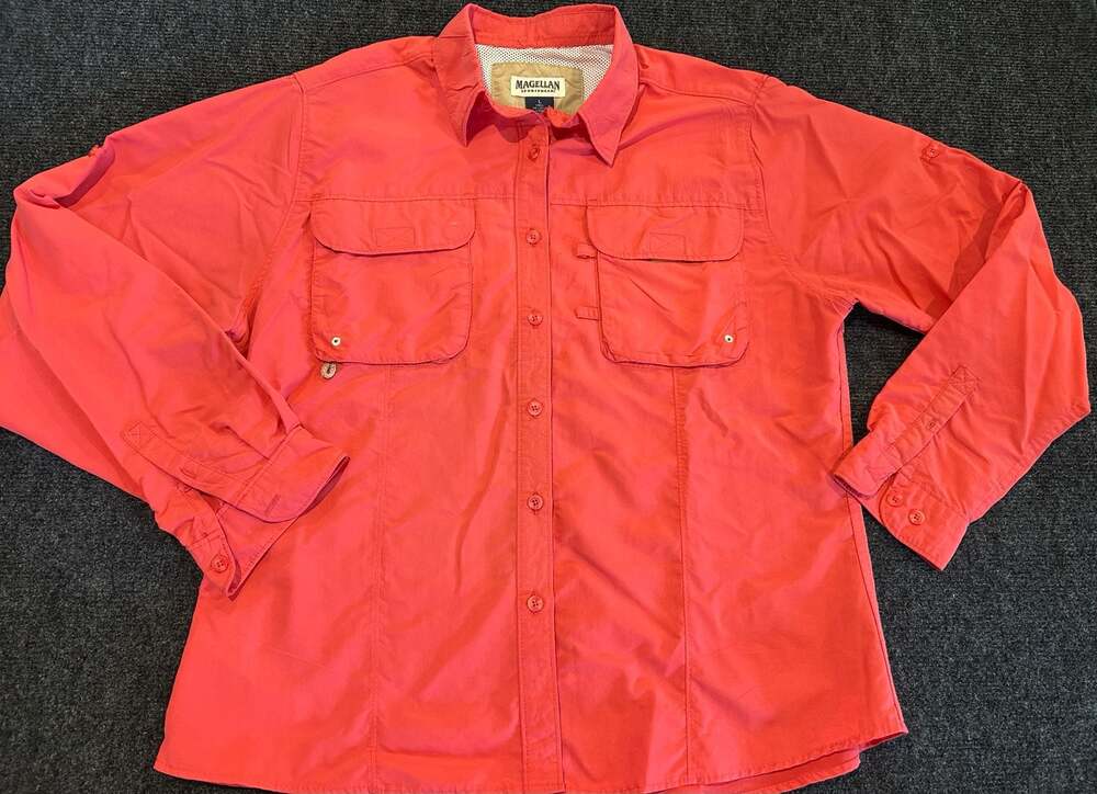 Magellan Sportswear Men's Long Sleeve Vented Fishing Shirt